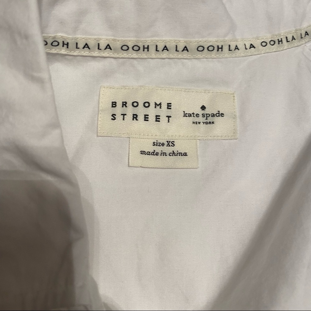 Kate Spade Broome Street Lace Insert Peplum Top - Picture 8 of 8